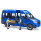 Bruder Leisure Time Mercedes Sprinter Transfer Minibus and 2 Figures