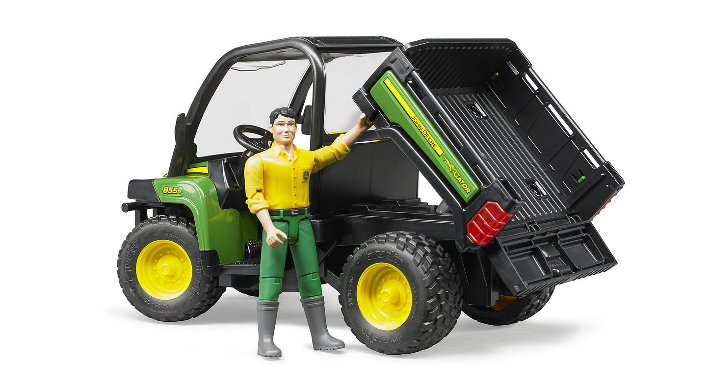 Bruder John Deere Gator XUV 855D with driver