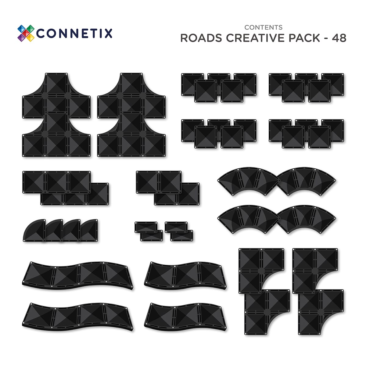 48 piece roads creative pack