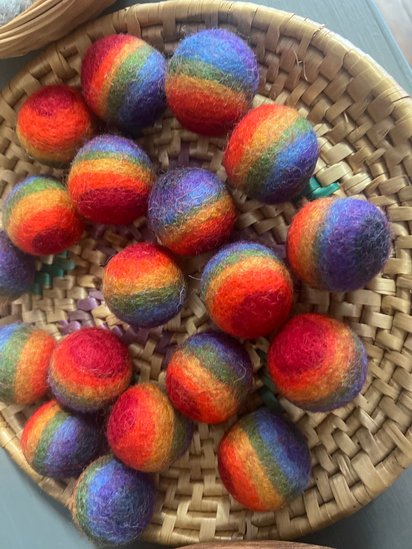 Felt Balls (Rainbow) 3.5cms