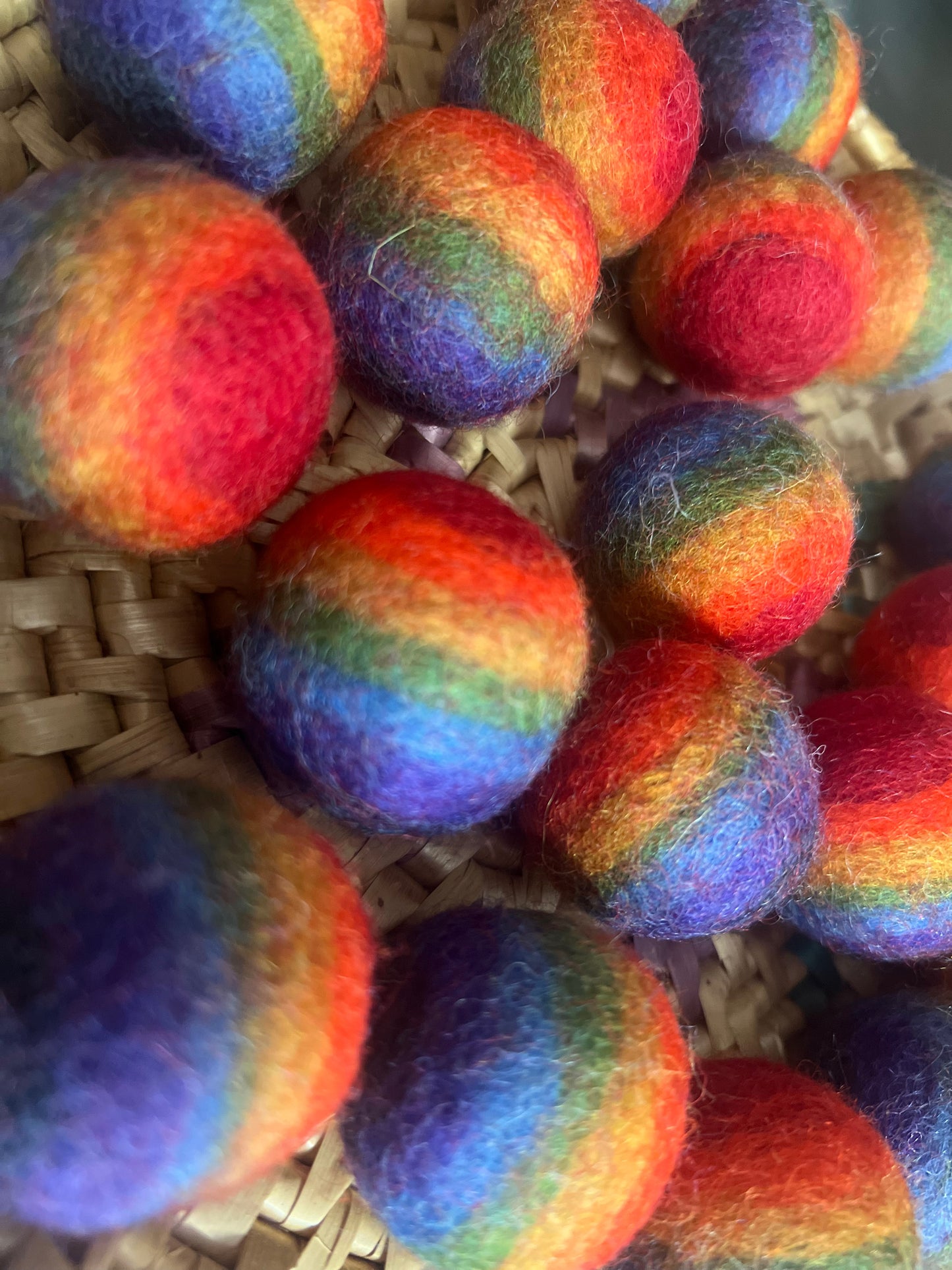 Felt Balls (Rainbow) 3.5cms