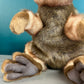 close up detail of quokka puppet showing paws